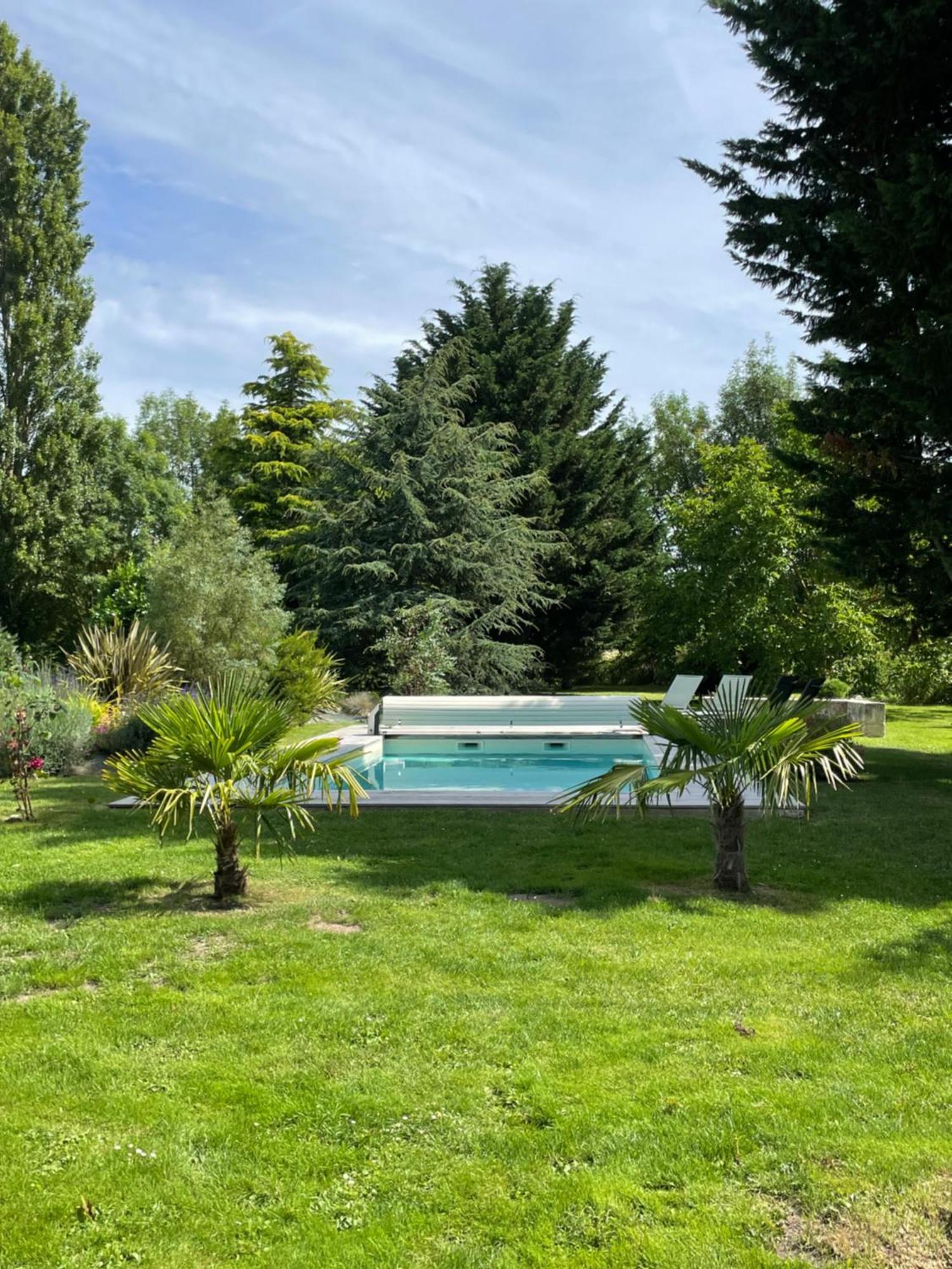 Chambres D Hotes Avec Piscine Et Spa La Foliere Saumur Villebernier Exteriér fotografie